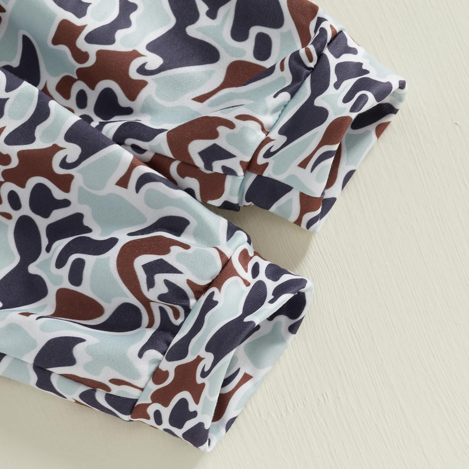 Sudadera con capucha de camuflaje de pato para bebé niño pequeño, ropa de caza, sudadera bordada con estampado de camuflaje y pantalones deportivos