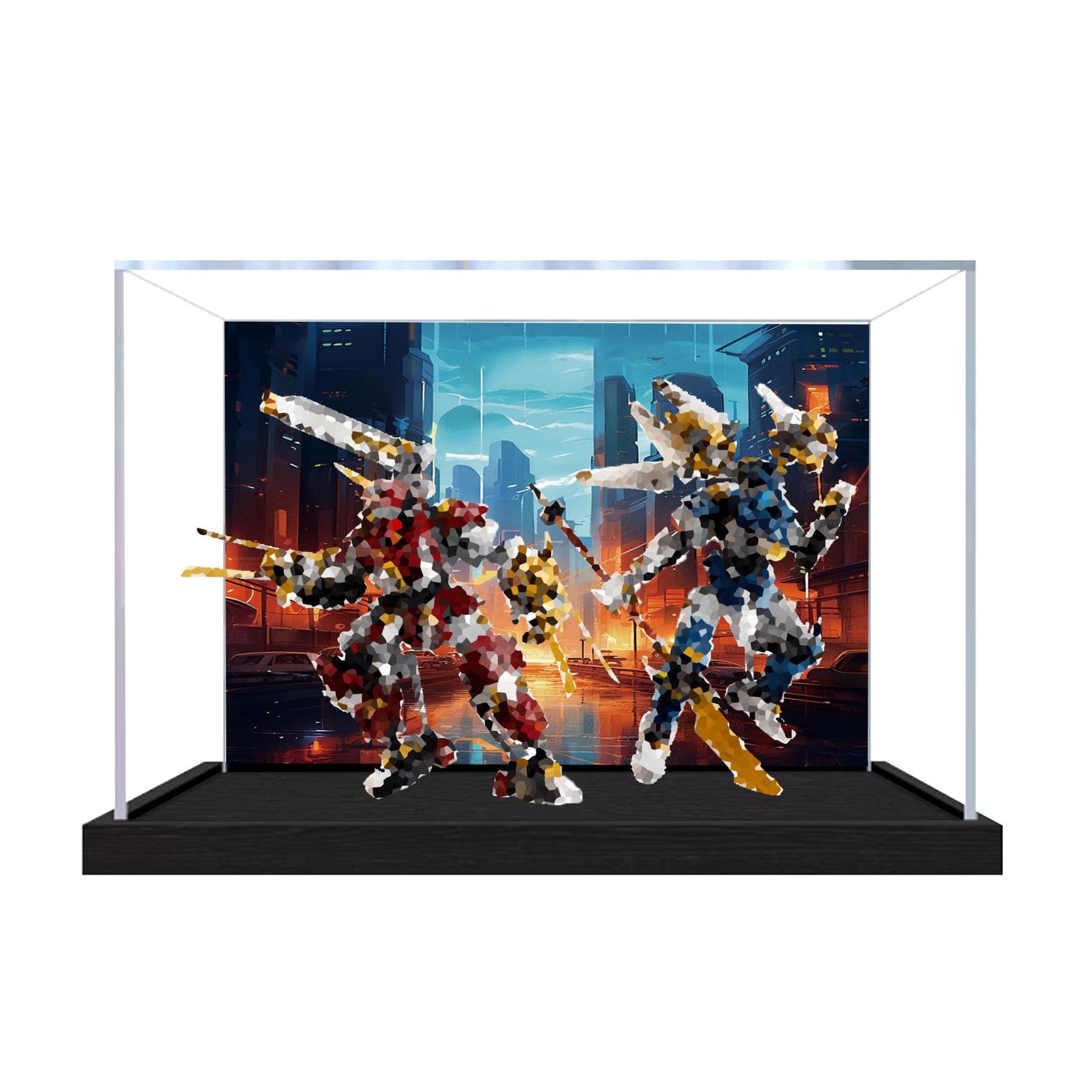 Dustproof acrylic Display Case for Le-go 71870 Model (Background3mmA)