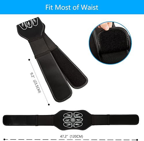 Miniatura 5 de Estimulador ABS - Estimulador muscular EMS - Cinturón de entrenamiento abdominal Portátil Equipo de entrenamiento deportivo Equipo de entrenamiento
