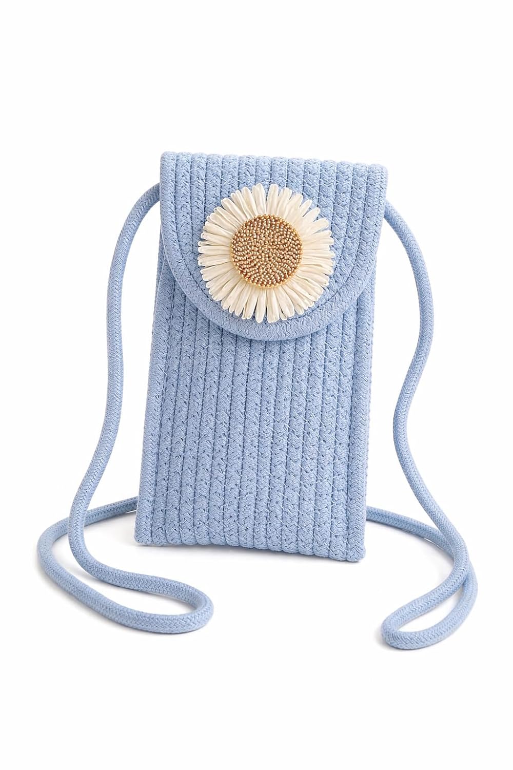 Stylish Daisy Flower Straw Mobile Pouch for Women & Girls Lightweight Crossbody Sling Bag with Shades Hangings, Small Trav... - Review, Price and Buying Guide