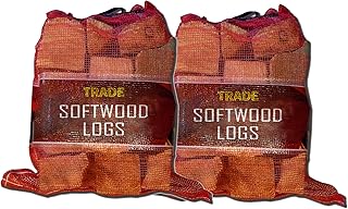 Trade 5 Kg Softwood Logs For Wood Burner - Kiln Dried Firewood Logs For Log Burner, Wood Burning Stoves, Open Fires, Fire Pits, and More- (2 Bags)