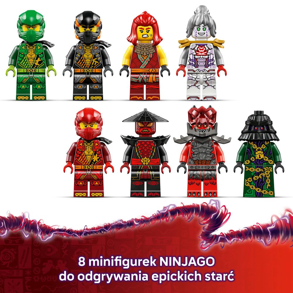 LEGO NINJAGO Arcysmok skupienia 71836 | smok ninja, zabawka akcji, prezent dla chłopca i dziewczynki 9+, przygoda ninja, 869 elementów