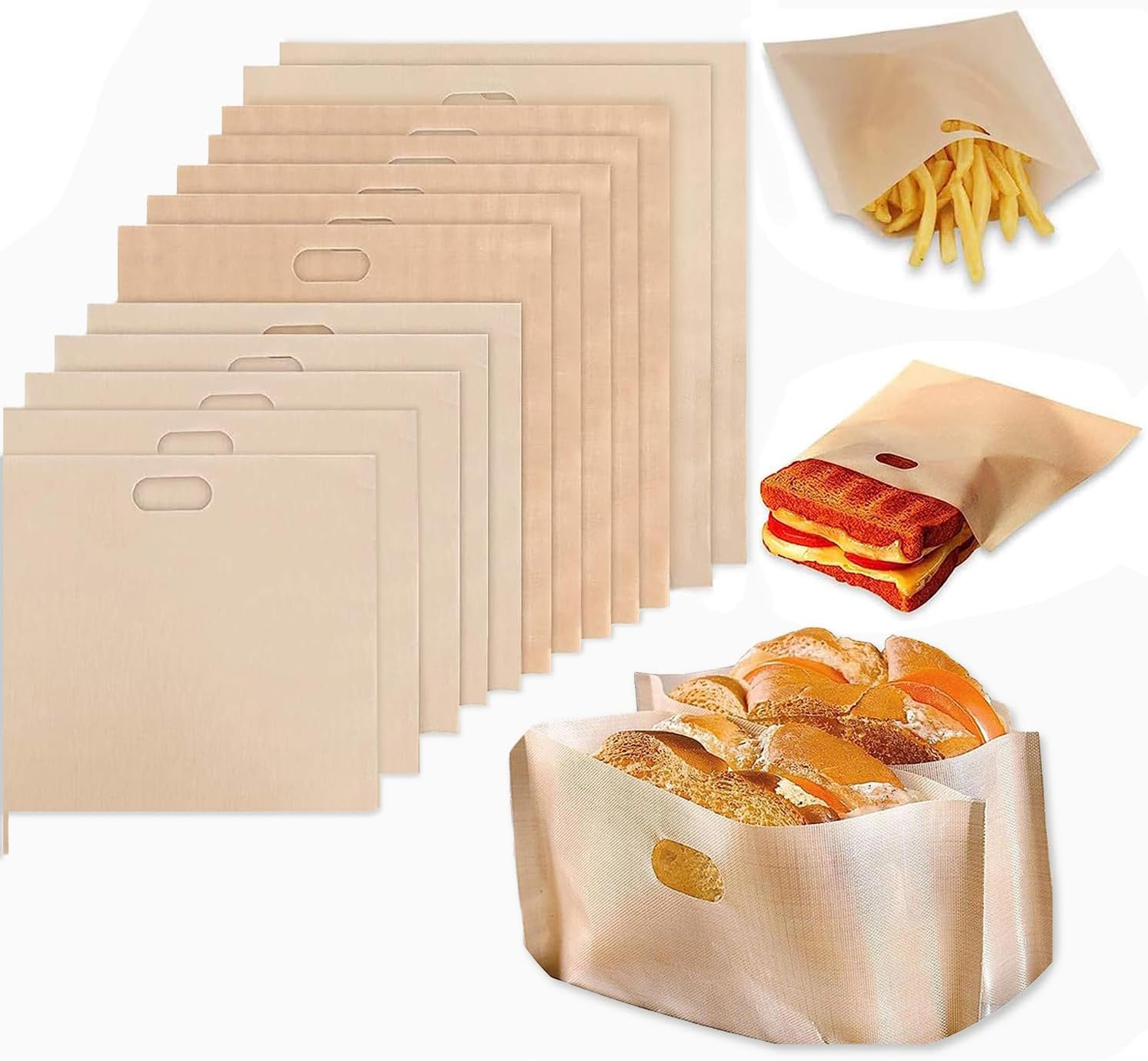 30 Coussinets Absorbants De Graisse Pour Four Et Barbecue - Toastabags, 35x20 Cm, Résiste à 190°C