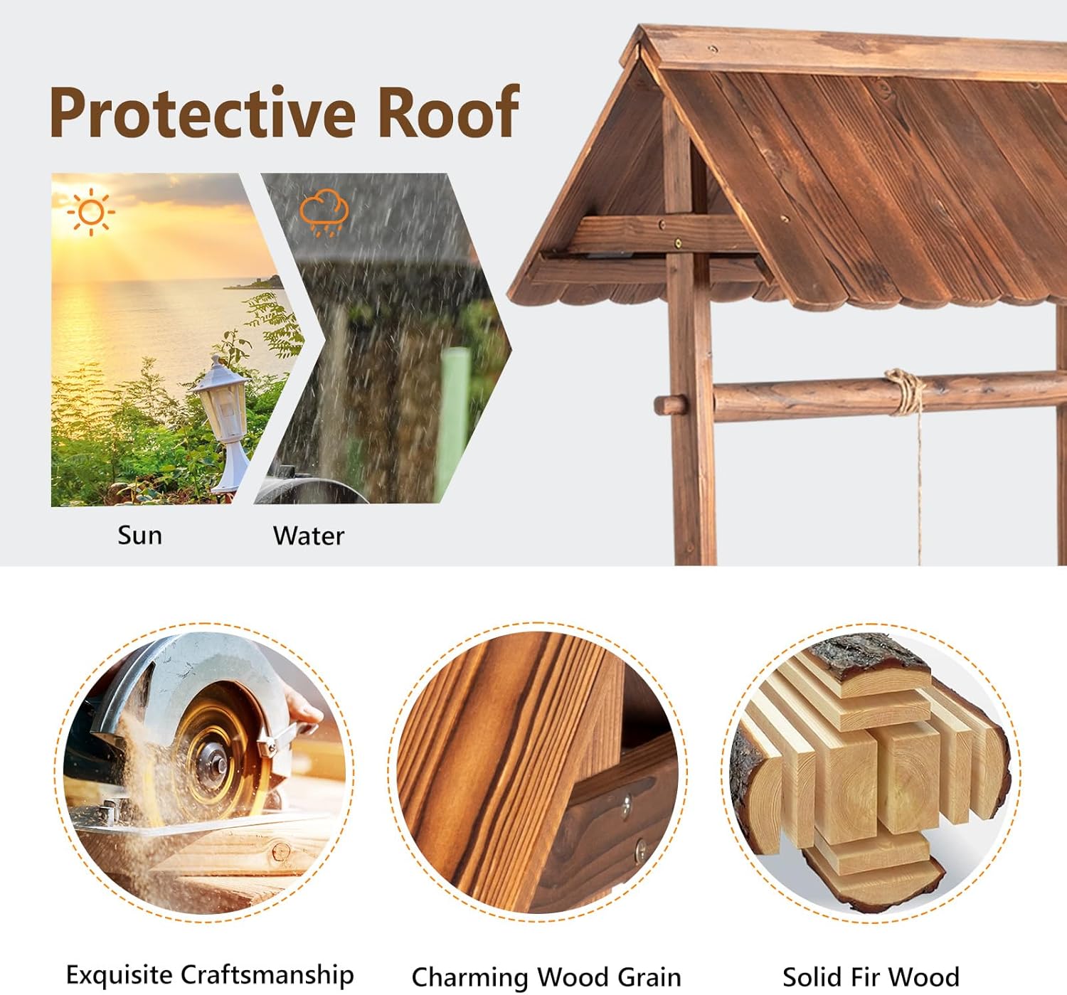 Image showing the adjustable bucket planter with pre-drilled drainage hole.