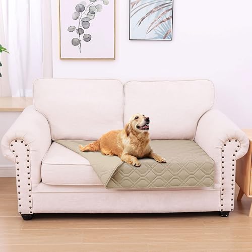 Miniatura 109 de hyha Manta impermeable para perro, manta reversible para mascotas, funda de sofá suave lavable para perros, funda impermeable para sofá para