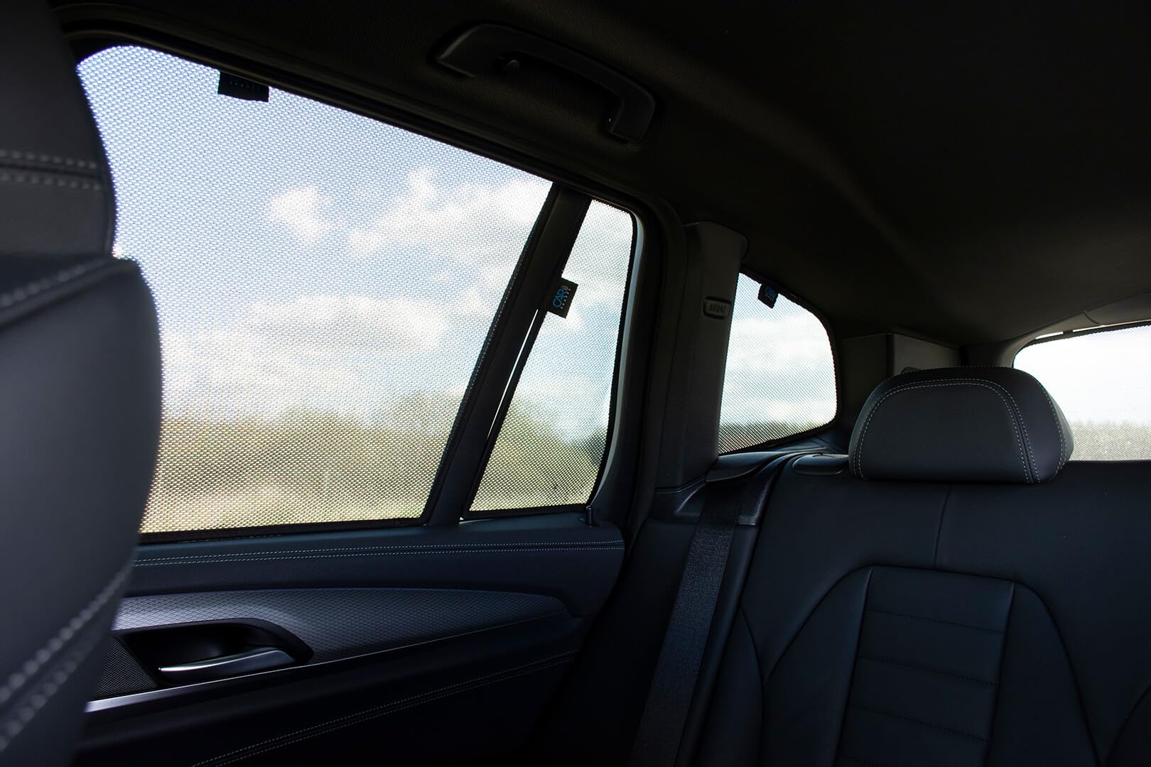 CAR SHADES Set de Compatible avec BMW X3 (G01) 2017- & iX3 (G08) 2020- (8-pièces), Noir
