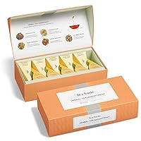 Vista 10 de Tea Forte Herbal Retreat Té orgánico de cítricos y frutas, caja de presentación pequeña, juego de muestrario de té con 10 infusores de bolsa de té