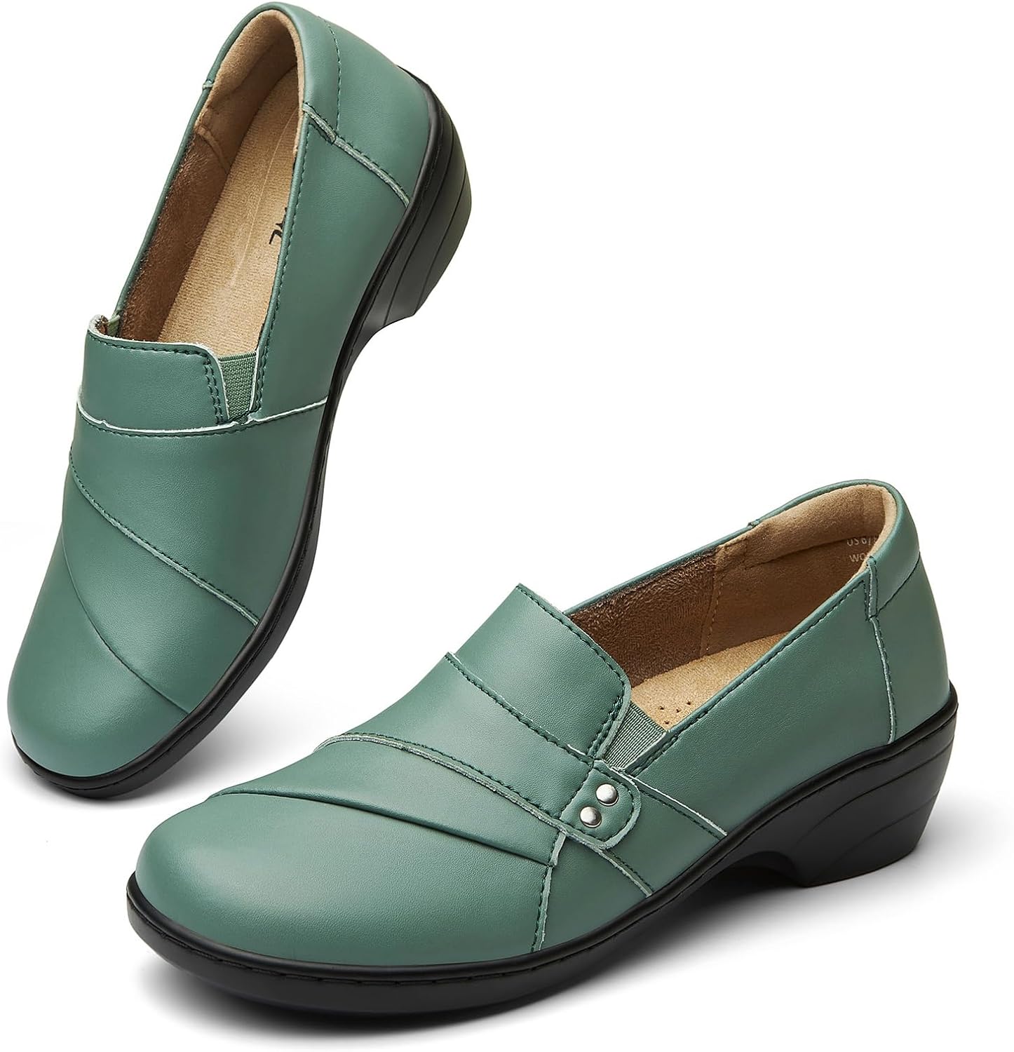 KORDAL Women's Comfortable & Lightweight Leather Loafers Slip-Ons Stylish Business Casual Dress Shoes Work Office Everyday Walking Shoes for Women - Image 8