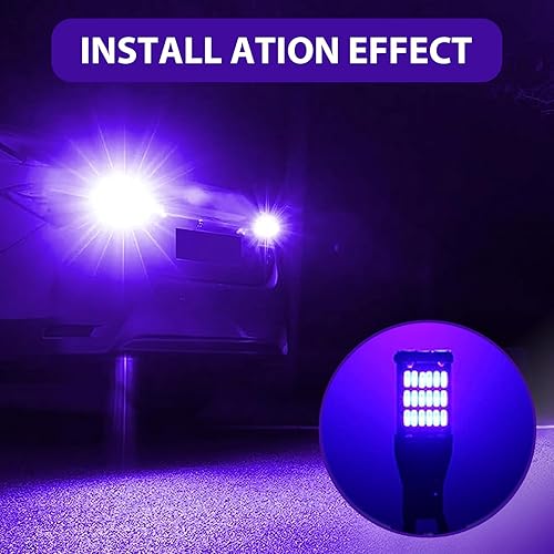 Miniatura 7 de 4 bombillas LED de marcha atrás para automóvil, chipsets T15 4014 45SMD, luces direccionales de giro para vehículos, accesorios universales de 12 V