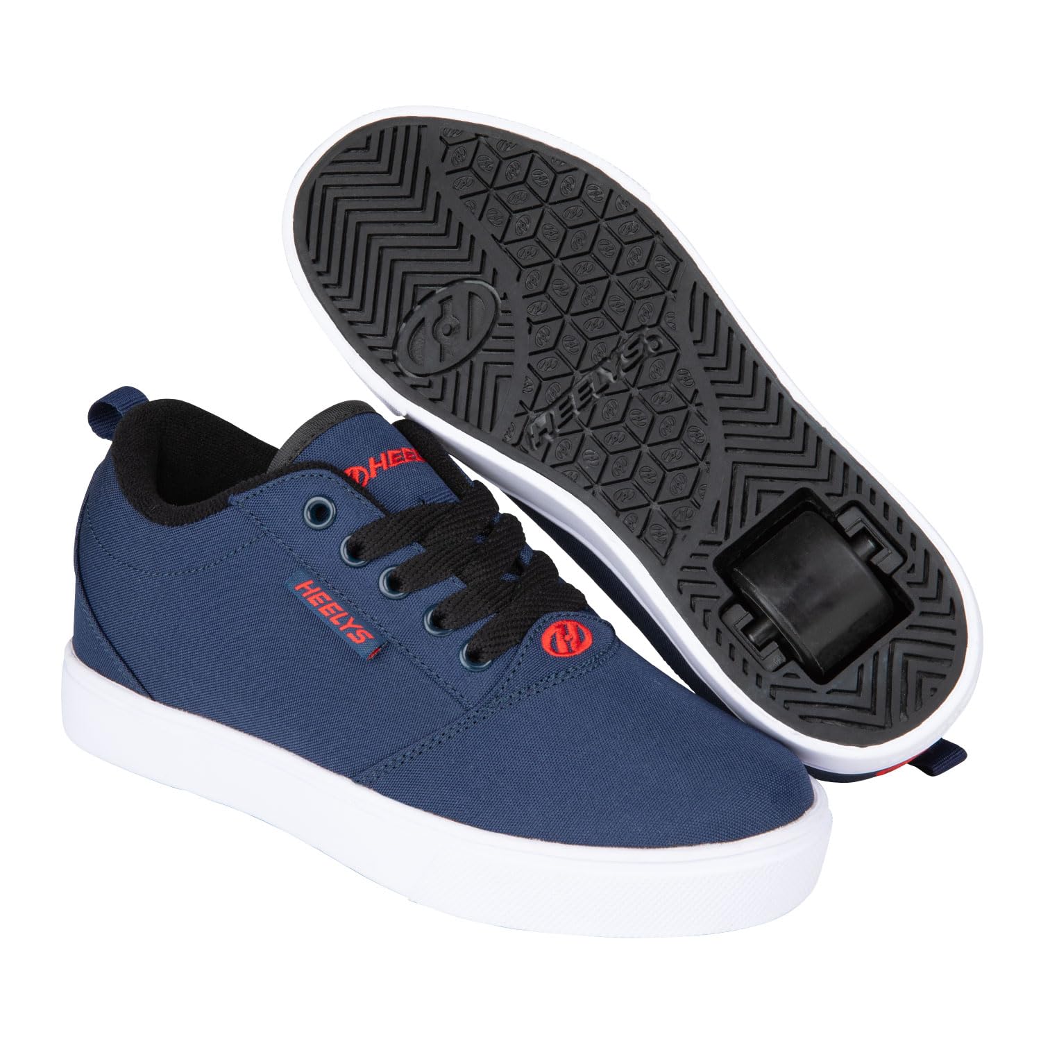 HEELYS Pro 20 (Little Kid/Big Kid/Adult) Navy/Red/Black 4 Big Kid, 4 Men's, 5 Women's M
