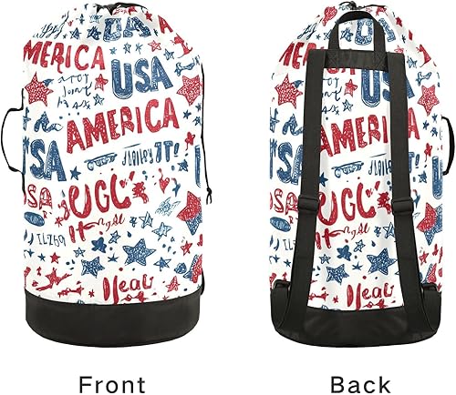 Vista 311 de Mochila de lavandería con correas ajustables para el hombro, bolsa de lavandería sucia para viajes, campamento, universidad, resistente, Rosa floral