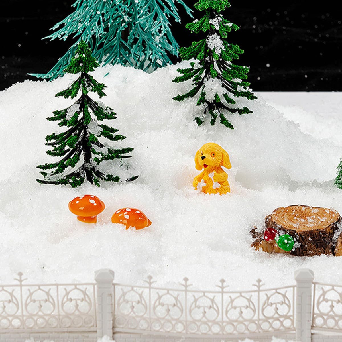 Zerodeko 3packungen Packung Mit Kunstschnee Für Weihnachtsdeko Für -projekte Kunsthandwerk Und Festliche Dekorationen Simulierter Für Winterliche