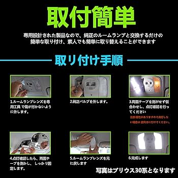 Amazon | ZXREEK ルーミー ルームランプ LED タンク LED ルーム