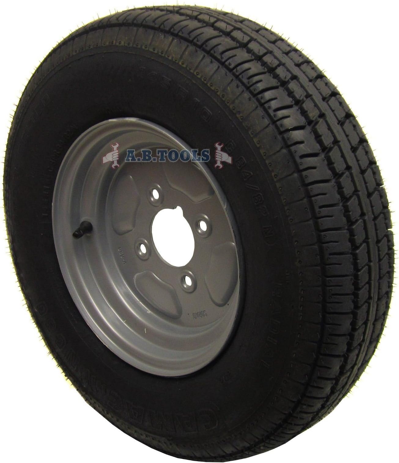 Trailer Tyre 145R10 84/82N 8 Ply 500kgs - Suit 10 Inch Rim X 2 | UK