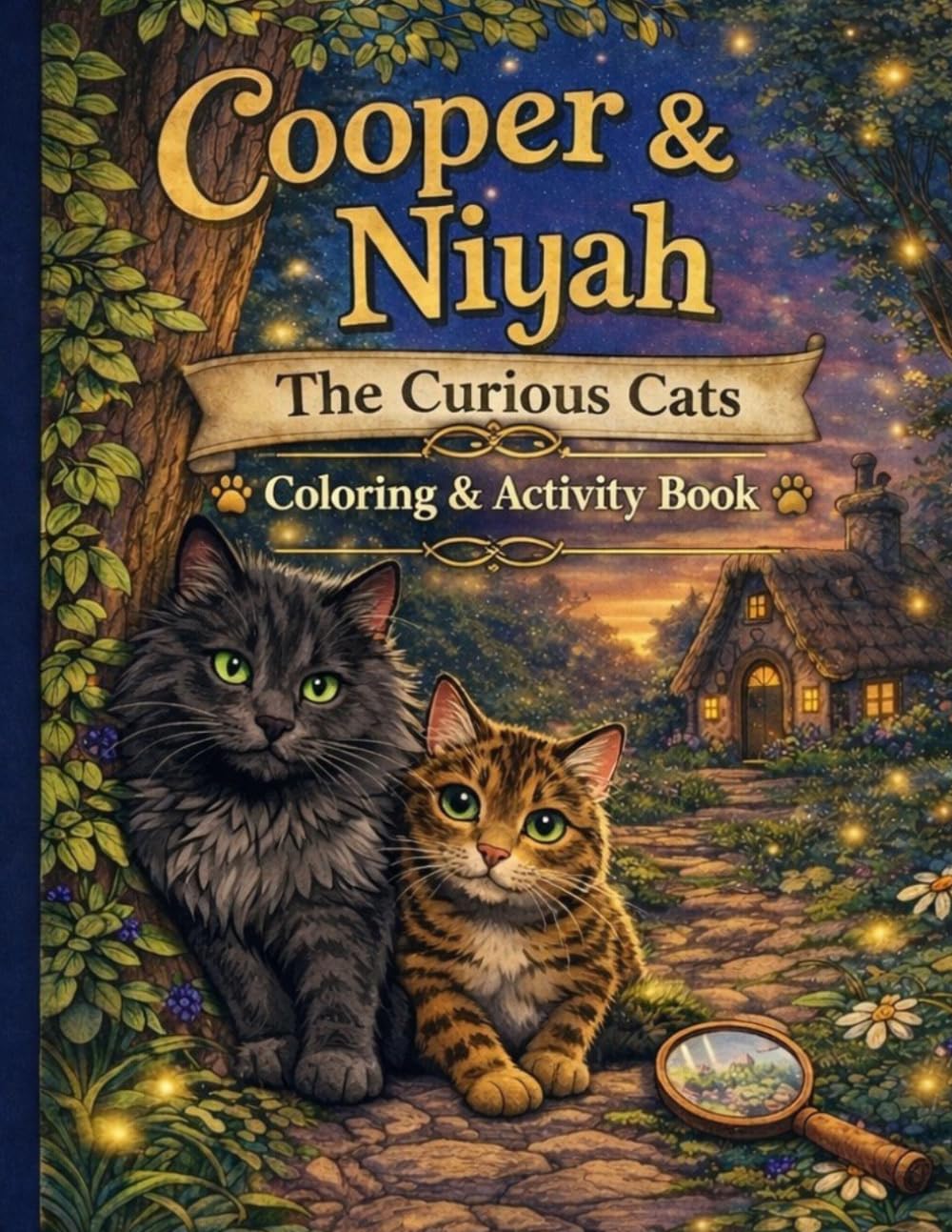 Cooper & Niyah: The Curious Cats: Coloring & Activity Book