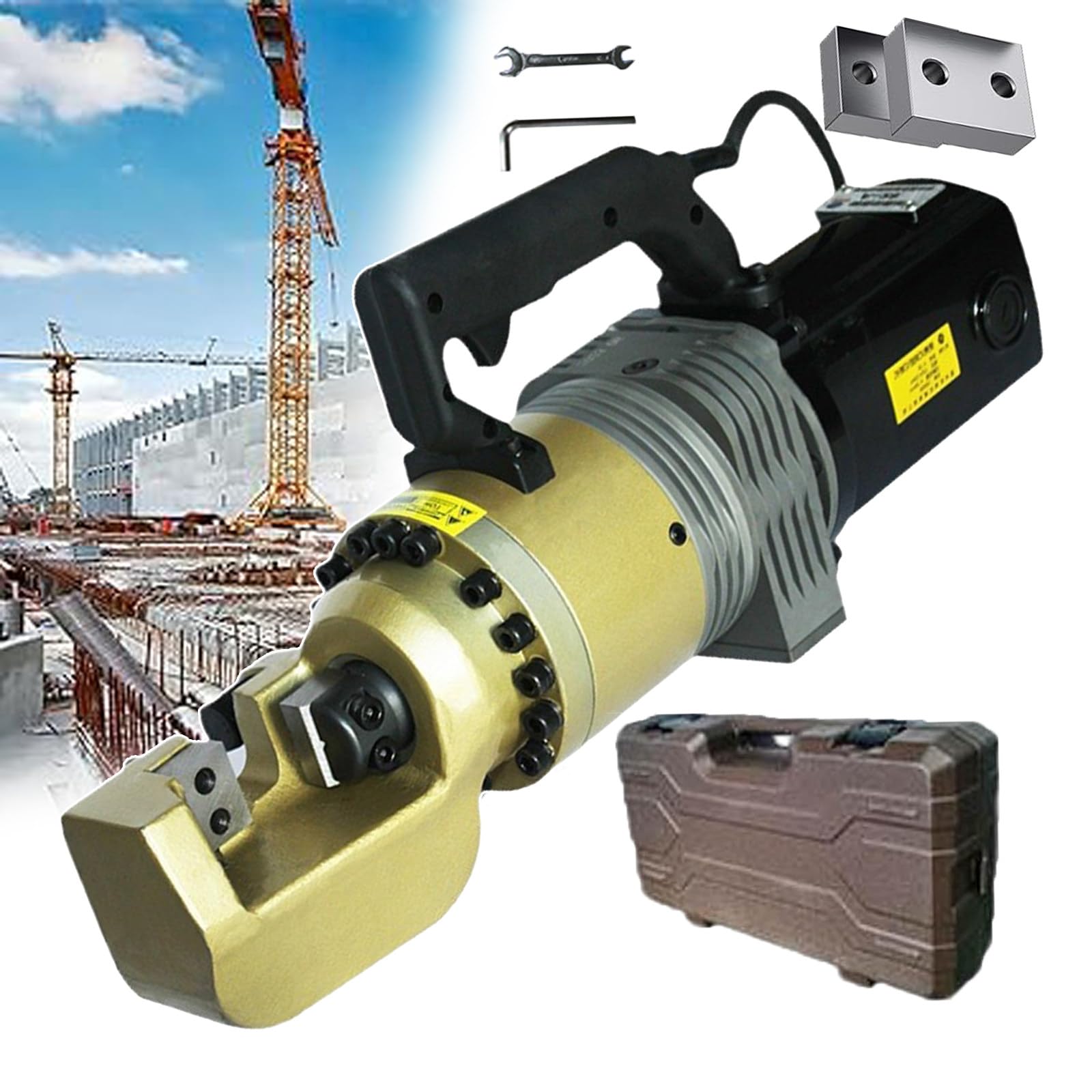 Elektryczne Szczypce Do Drutu I Giętarka Do Prętów Zbrojeniowych, Elektryczny Hydrauliczny Przecinak Do Prętów Zbrojeniowych Z 2 Ostrzami Tnącymi, Maszyna Do Gięcia(Skrzynka Narzędziowa)