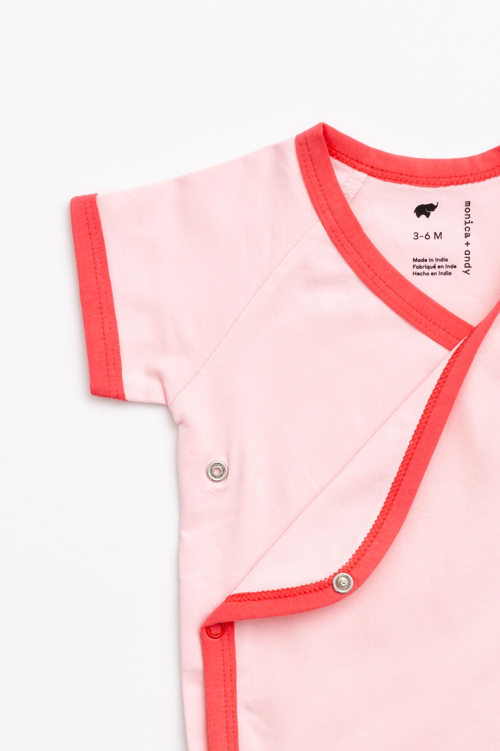 MONICA + ANDY Short Sleeve Jack & Jill Bodysuit Gallery Image