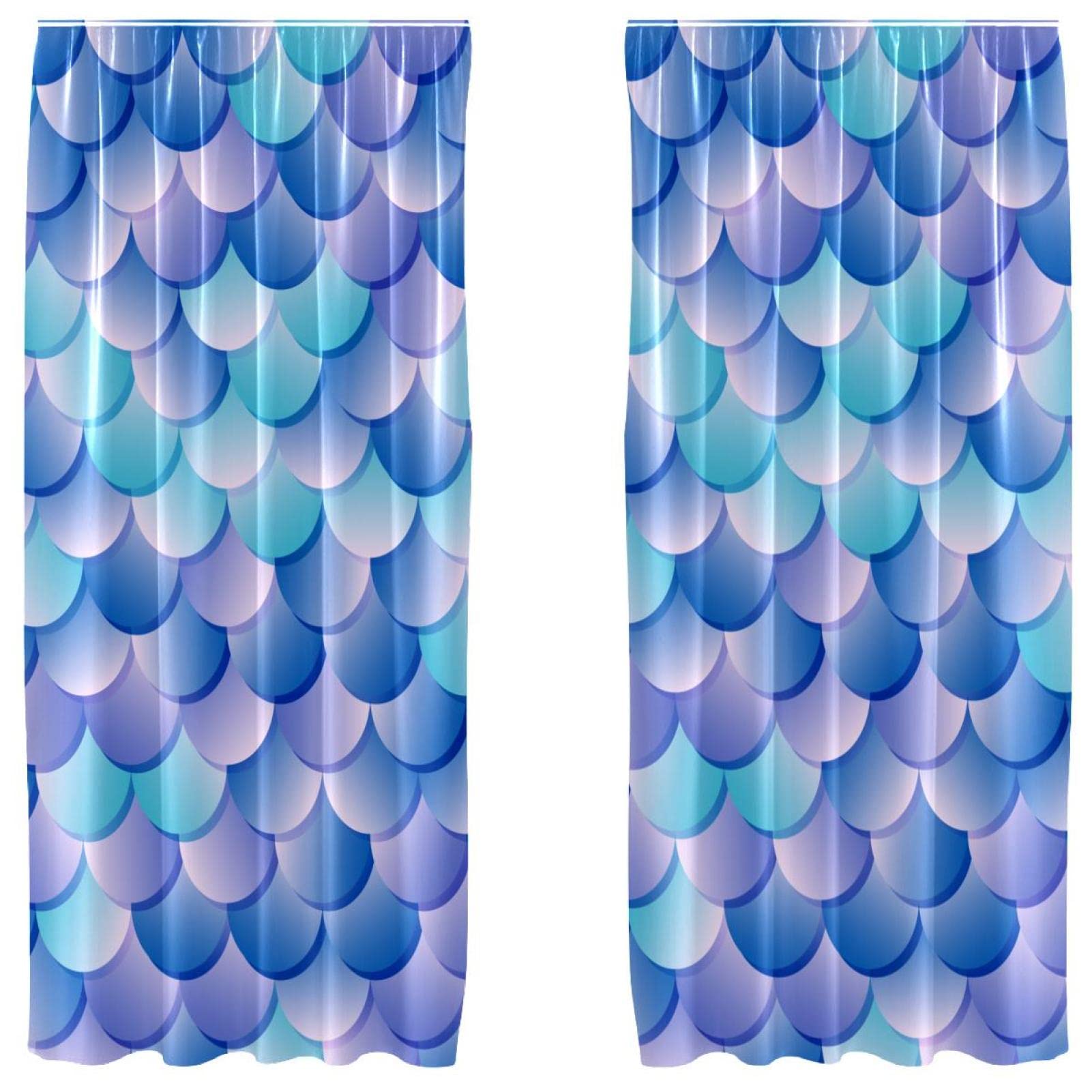 Cortinas opacas de sirena para regular la luz del sol en el cuarto de los niños