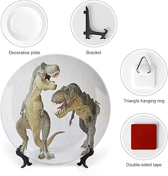 Amazon.com: 6 Inch Decorative Plate, Dinosaur Dinner Plate