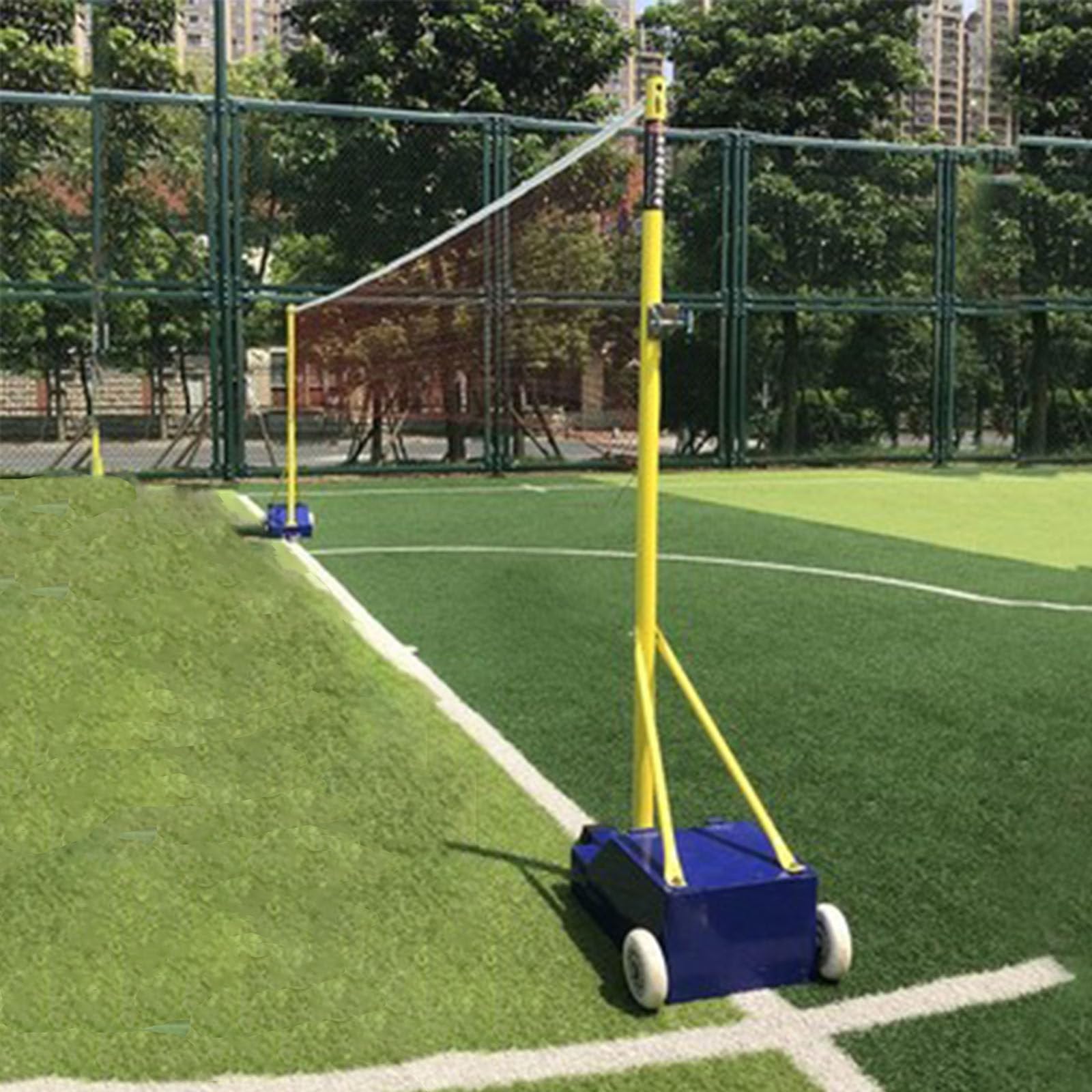 Pali da pallavolo portatili Badminton Net Frame Freestanding Sport Attrezzatura di formazione per la scuola di spiaggia del campo Facile Move
