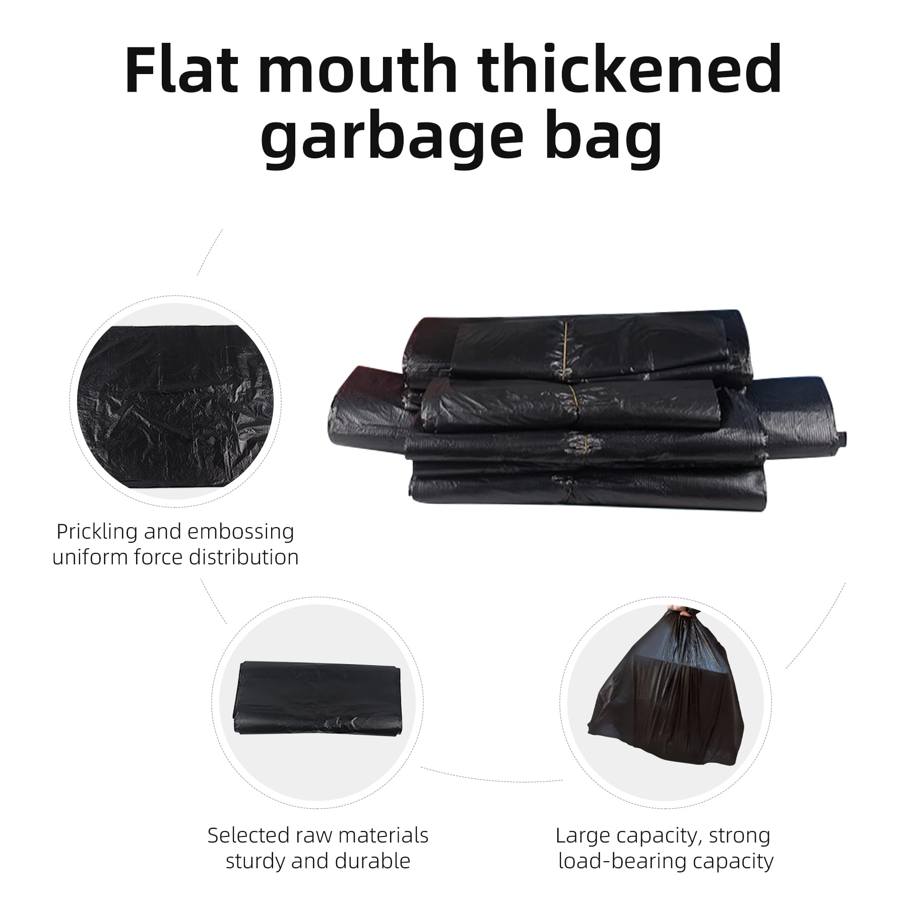 Strapazierfähige Müllbeutel, extra starke Nähte, für Haustierabfälle/Küchenfett, 13,6 kg Kapazität (recycelbar), 500 Stück