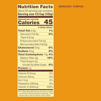 Libby's 100% Pure Pumpkin, Thanksgiving and Holiday Desserts, Pumpkin Pie Filling, Bulk, 6 lb 10 oz Can