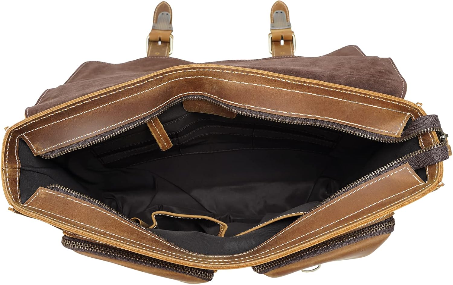 Uр Tо 40% оƒƒ Polare Full Grain Leather Casual Briefcase Messenger Bag Satchel Work Bag For Men Fits 15.6 Laptop Onе-Dау Sаlе: Uр tо 40% оƒƒ Polare Full Grain Leather Casual Briefcase Messenger Bag Satchel Work Bag For Men Fits 15.6 Laptop