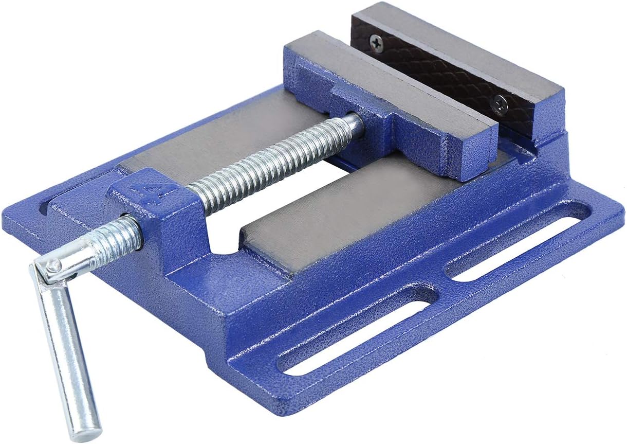 Yonntech Drill Press Vice, Heavy Duty 4"/100mm Drill Press Vice Bench Clamp Woodworking Drilling Machine, Machine Vice for Pillar Drill/Hand Clamp