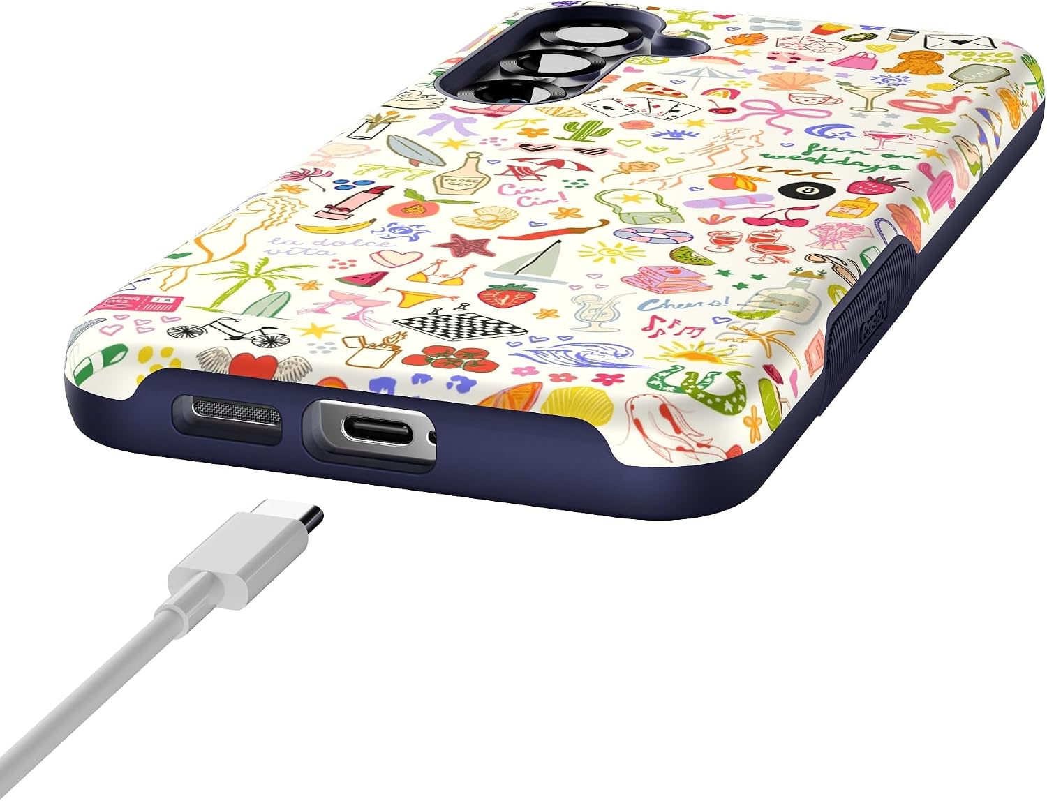 Casely Galaxy S25 Plus Case | All The Fun Things | Fun on Weekdays | Bold Protective Design | Compatible with MagSafe