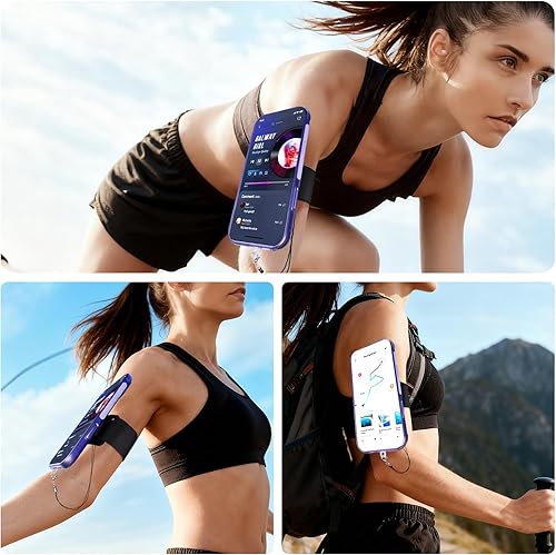 Miniatura 6 de Brazalete para teléfono para correr, soporte de teléfono giratorio de 360 para iPhone 17 16 Pro 15 14 13 12 11 Pro MaxPlusXRXS, soporte magnético