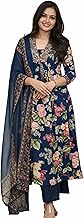 VK Kurtis Women's Kurta Set with Palazzo Pants with Dupatta Set | Printed Ethnic Wear Anarkali Salwar Suit Set