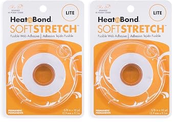 HeatnBond 3536 Soft Stretch Lite 5/8" x 10 Yard Pack of 2