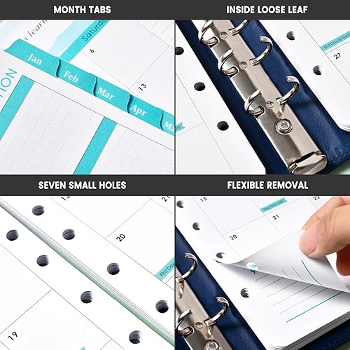 Miniatura 6 de Recambios de planificador 2024, recambios de planificador semanal y mensual 2024, insertos de planificador 2024, recambios de planificador A5,