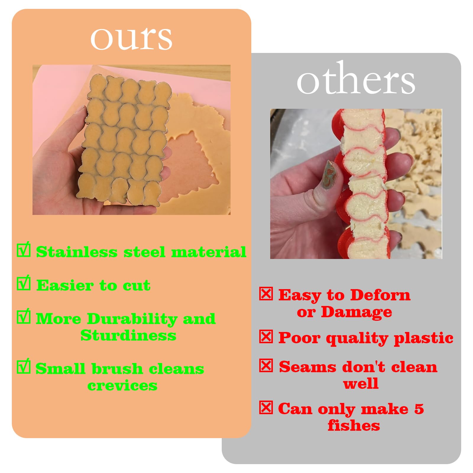 Snapklik.com : Gold Fish Cracker Cutter, 25 Cavity Goldfish Cookie ...
