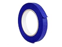 WOD PMTB14UV Professional Grade Blue Painters Masking Tape - 3/4 inch x 60 yds - Multi-Surface 14 Day Clean Release, 24-HR UV Resistant, Trim Edge Finishing Tape, High Adhesion Level