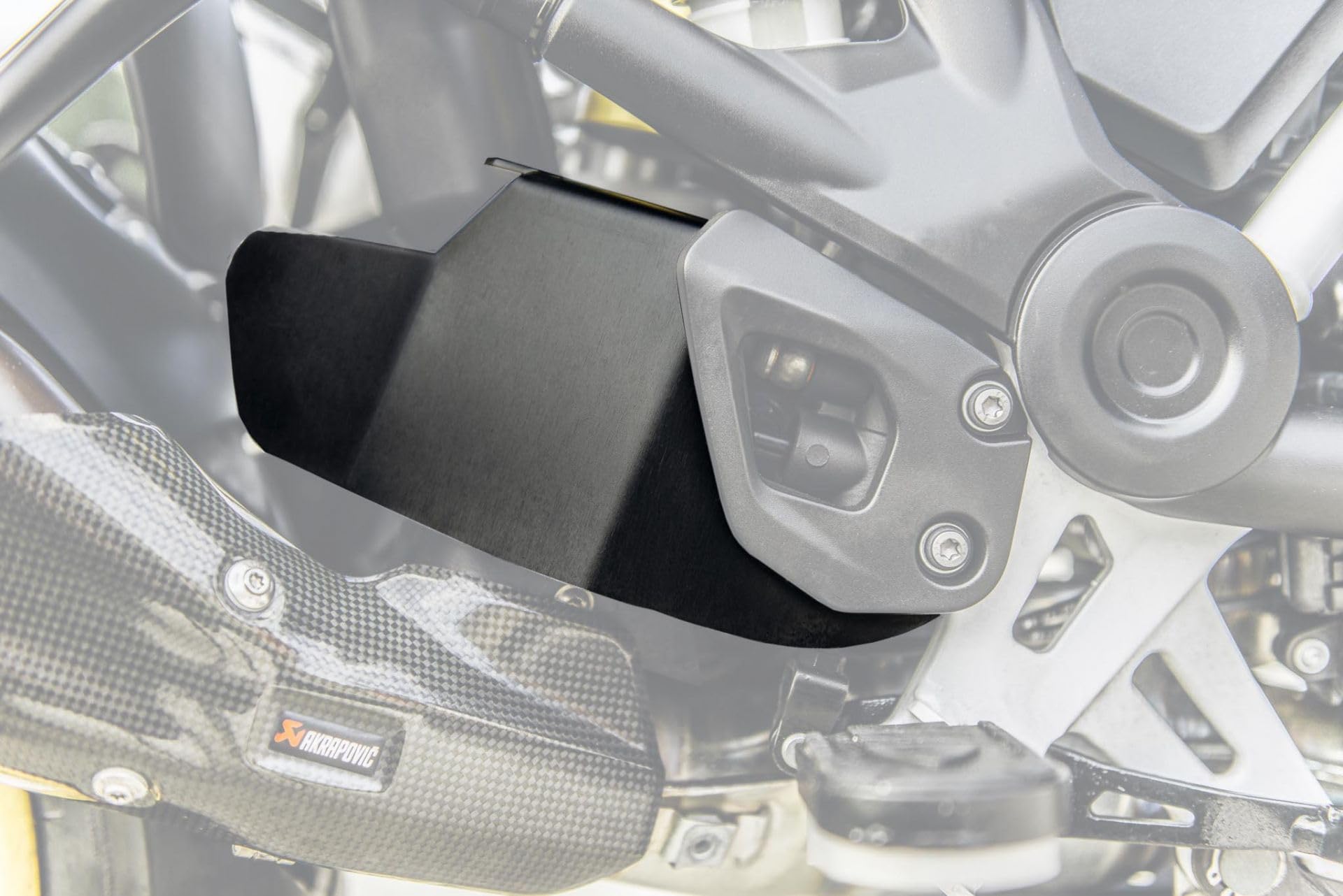 Spoiler anti calore per R 1200/1250 GS LC/ADV LC, Nero, Alluminio anodizzato nero, Alluminio, Destra, Autoadesivo