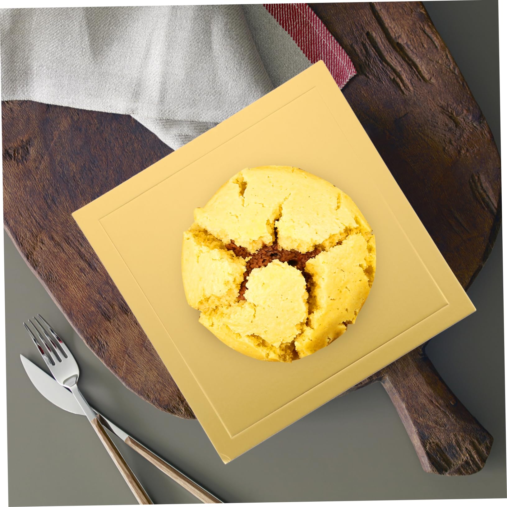 LABRIMP 5 Pièces Plateaux à Gâteau Carrés Épaissis Base Carton pour Décoration de Gâteaux