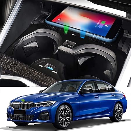 car wireless phone charger for bm w 3 series g20 g28 2020 2021 center console accessory panel15w fast smart induction mobile phone wireless charging
