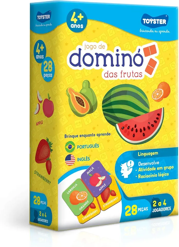 Toyster - Dominó das Frutas - Jogo Educativo