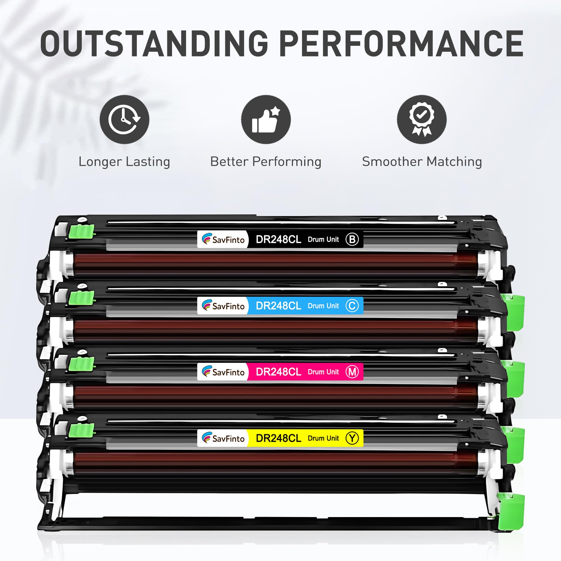 DR-248CL Unità tamburo di ricambio per Brother DR248CL compatibile con DCP-L3520CDW L3520CDWE L3555CDW L3560CDW HL-L8230CDW L3220CW L3220CWE L8240CDW MFC-L3740CDWE (4 pezzi)