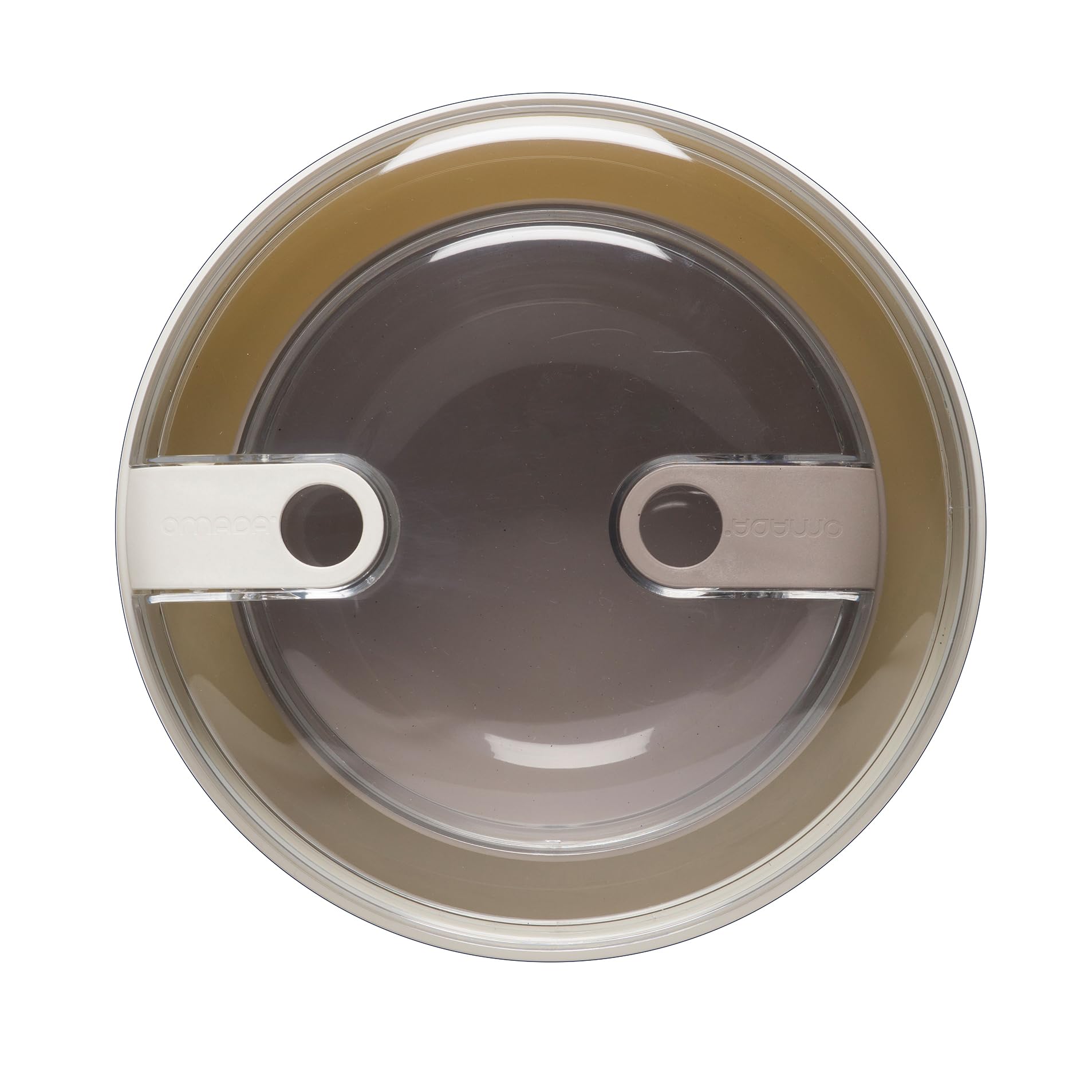 OMADA Design - Set di 2 Contenitori ermetici per alimenti rotondi da 0,75 L e 1,8 L, porta pranzo con coperchio trasparente - Made in Italy - Linea Pull Box