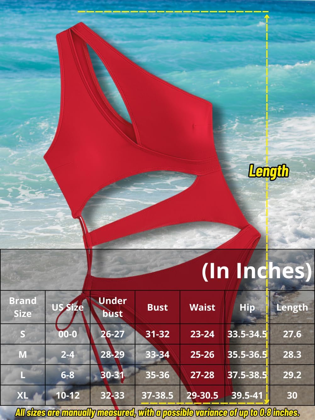 Sexy One Piece Swimsuit for Women,Cut Out Keyhole High Cut Cheeky Monokini,Pool Party Beach Wear Vacation - Image 5