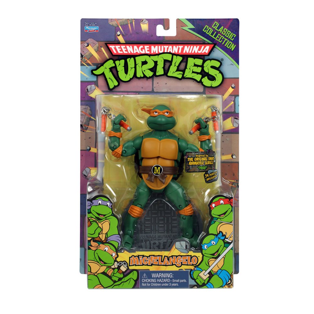 TMNT Nastolatkowie mutant żółwie ninja 15 cm klasyczna kolekcja figurka Michała Anioła