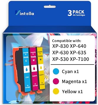 Remanufactured Ink Cartridge Replacement for Epson 410 Ink Cartridges Color Only 410XL T410 T410XL for Expression XP-530 XP-630 XP-635 XP-640 XP-830 XP-7100 Printer 1 C/M/Y