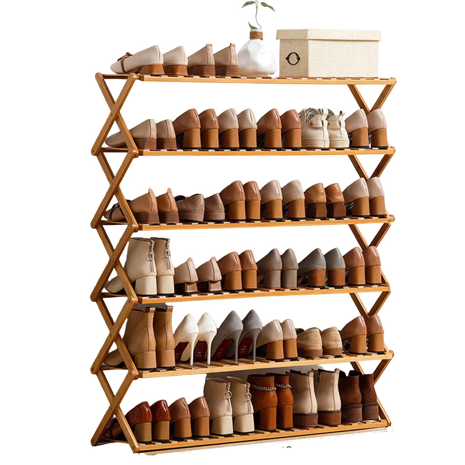 Étagère à chaussures pliable sans installation pour un gain de place