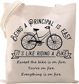 Principal Tote Bag Gift for Administrator Principal Admin Thank You Gift Being a Principal Is Easy Shopping Bag (BEING A PRINCIPAL tote bag CA)