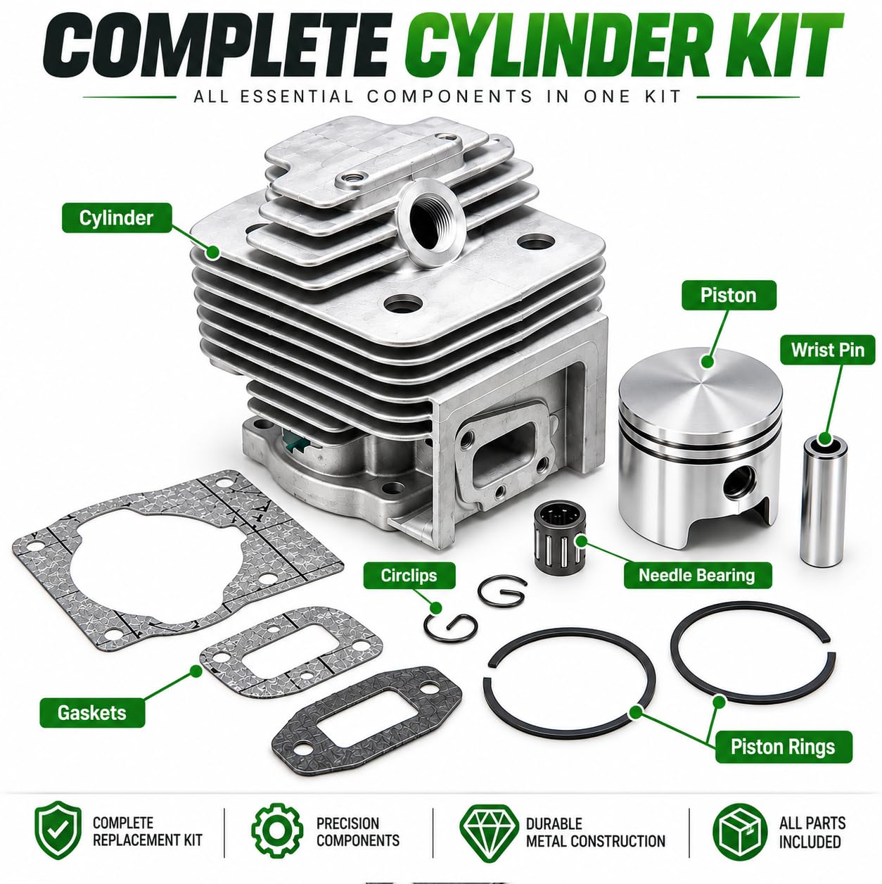 SHoRI 52CC Brush Cutter Cylinder Kit -3 SHoRI 52CC Brush Cutter Cylinder Kit -3