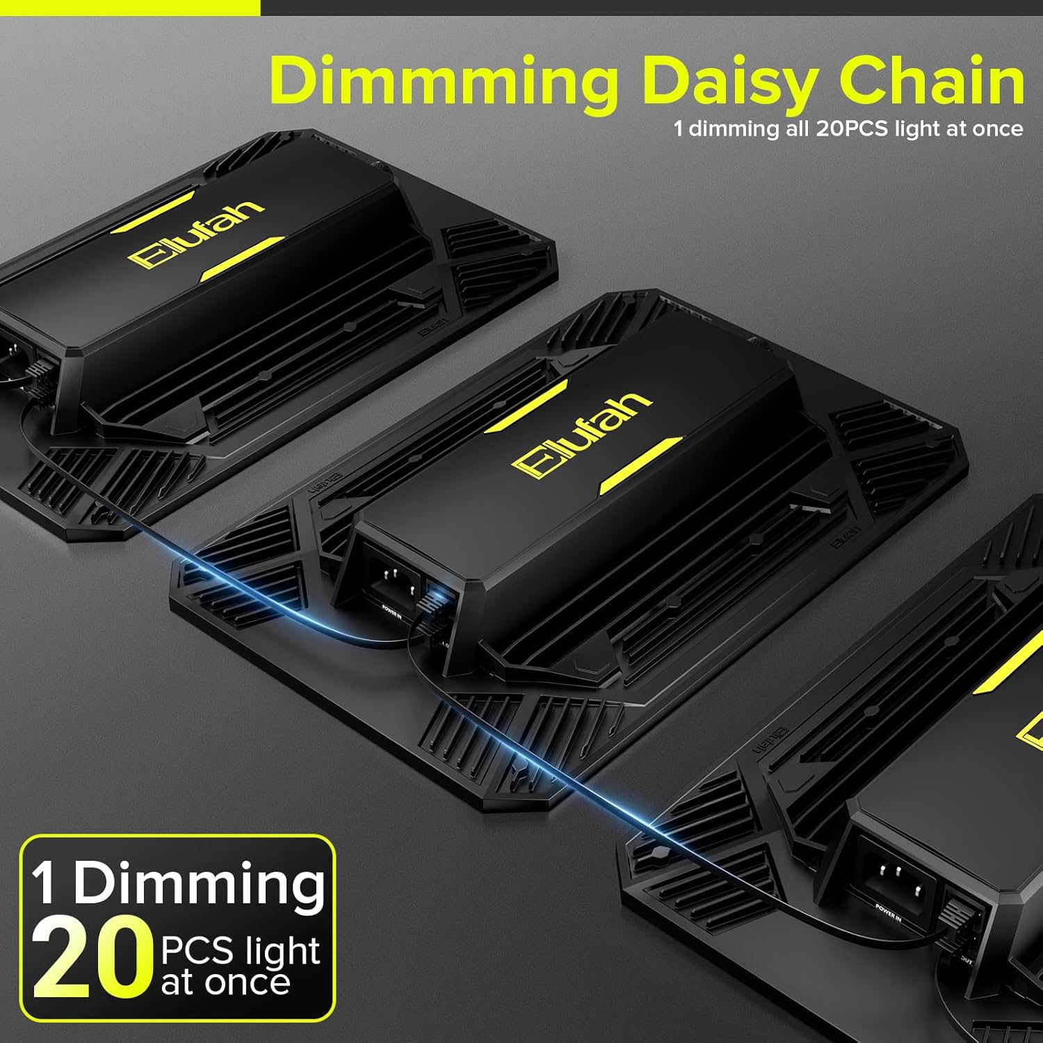 UAP1200 LED Grow Light for Indoor Plants, 120W Plant Lights with Commercial Full Spectrum, Dimmable, High Efficiency, Deeper Penetration Growing Lamps for Seedlings Veg Bloom in 2x2, 3x3 Grow Tent