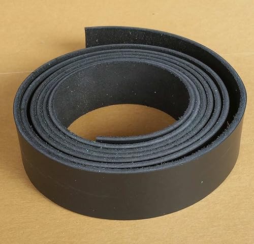 Miniatura 4 de 1.5inch negro tira de piel 89onzas (3.23.6MM)Latigo tiras de piel hasta 96inch de largo fabricado en Estados Unidos por pitka piel