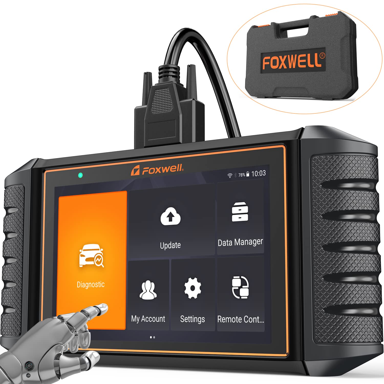 Foxwell NT706 OBD2 Scanner ABS SRS Engine Transmission Code Reader Scan